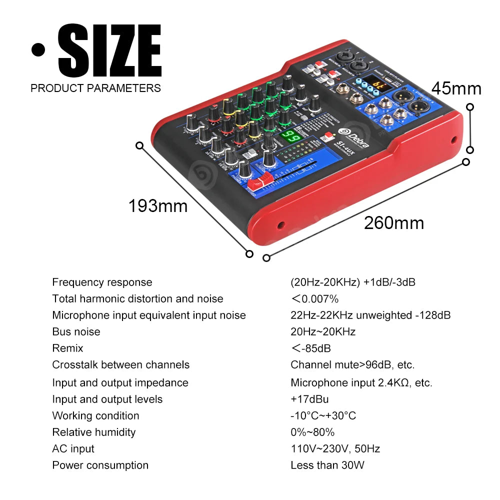 Debra SI-4UX Audio Mixer