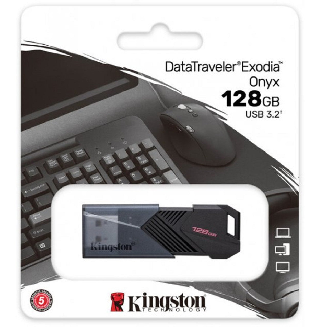 Kingston 128GB Datatraveler Exodia Onyx USB 3.2 | DTXON/128GB