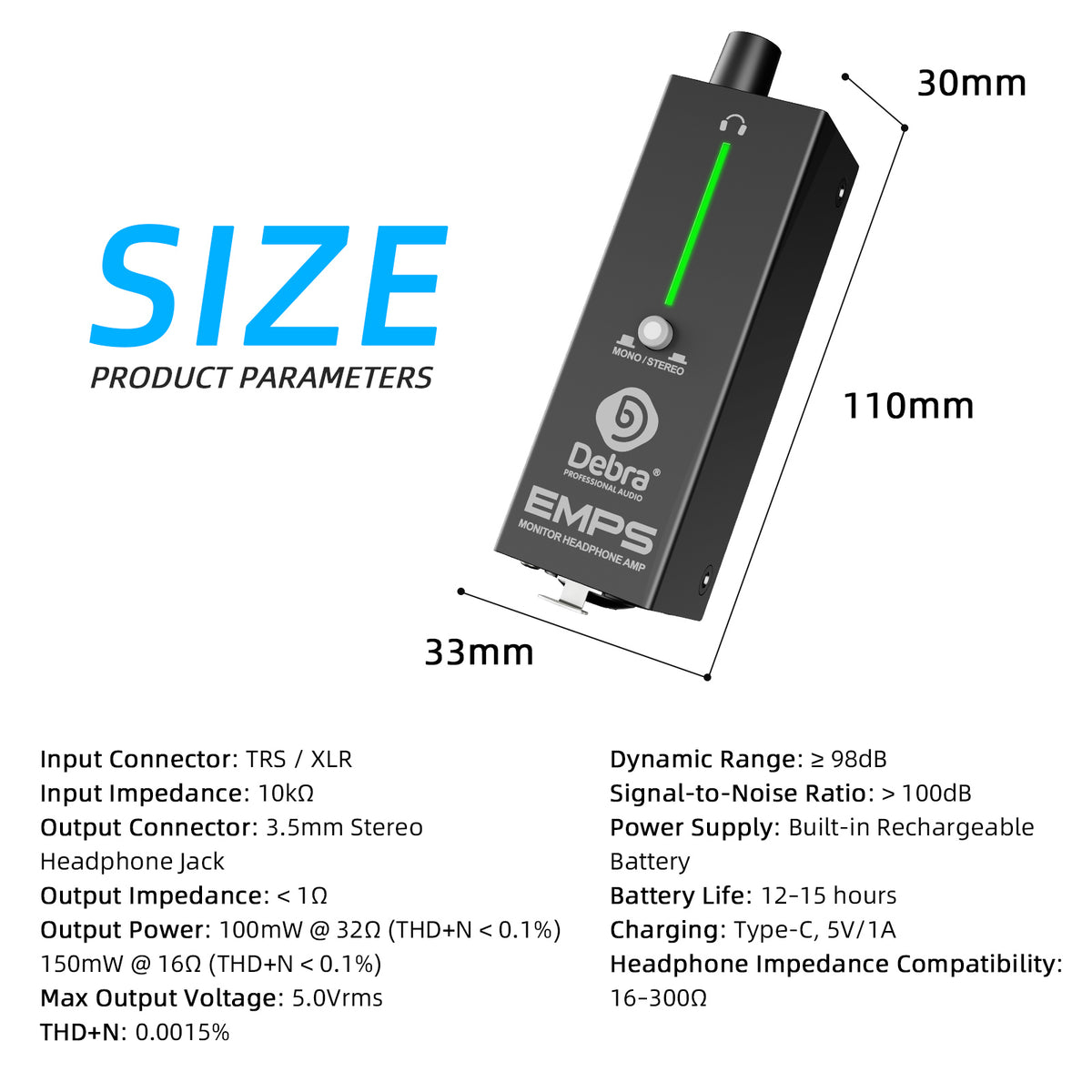 Debra EMPS Headphone Monitoring Power Amplifier