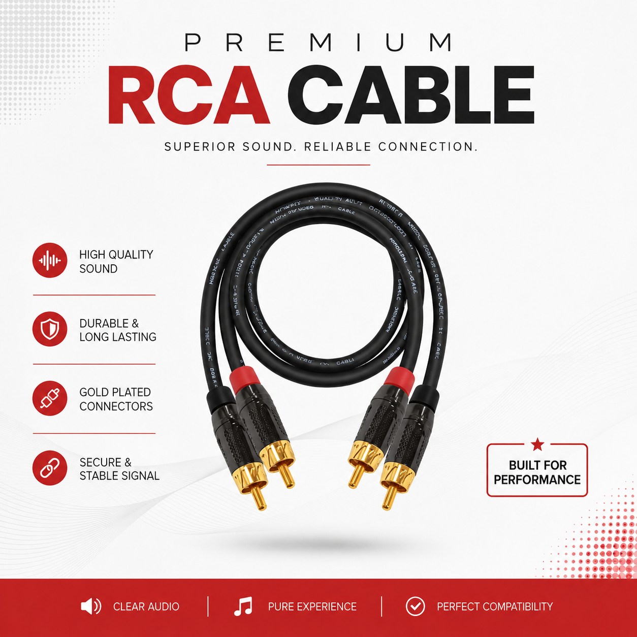 Amphenol RCA Cable