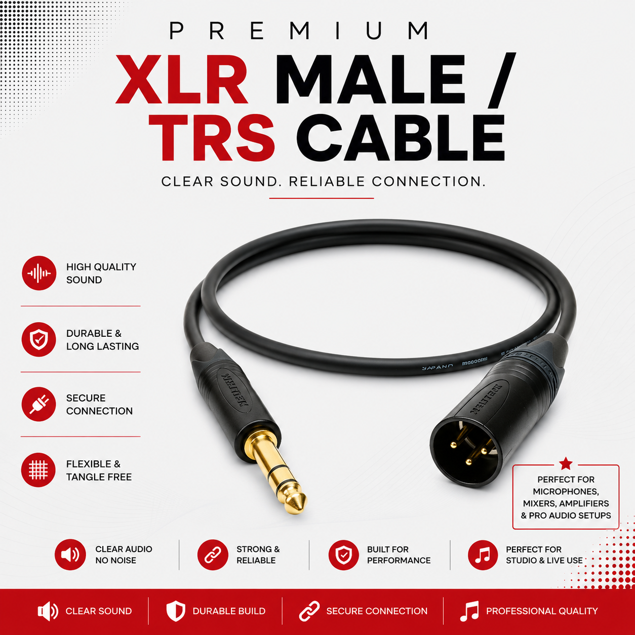 Amphenol XLR MALE/TRS