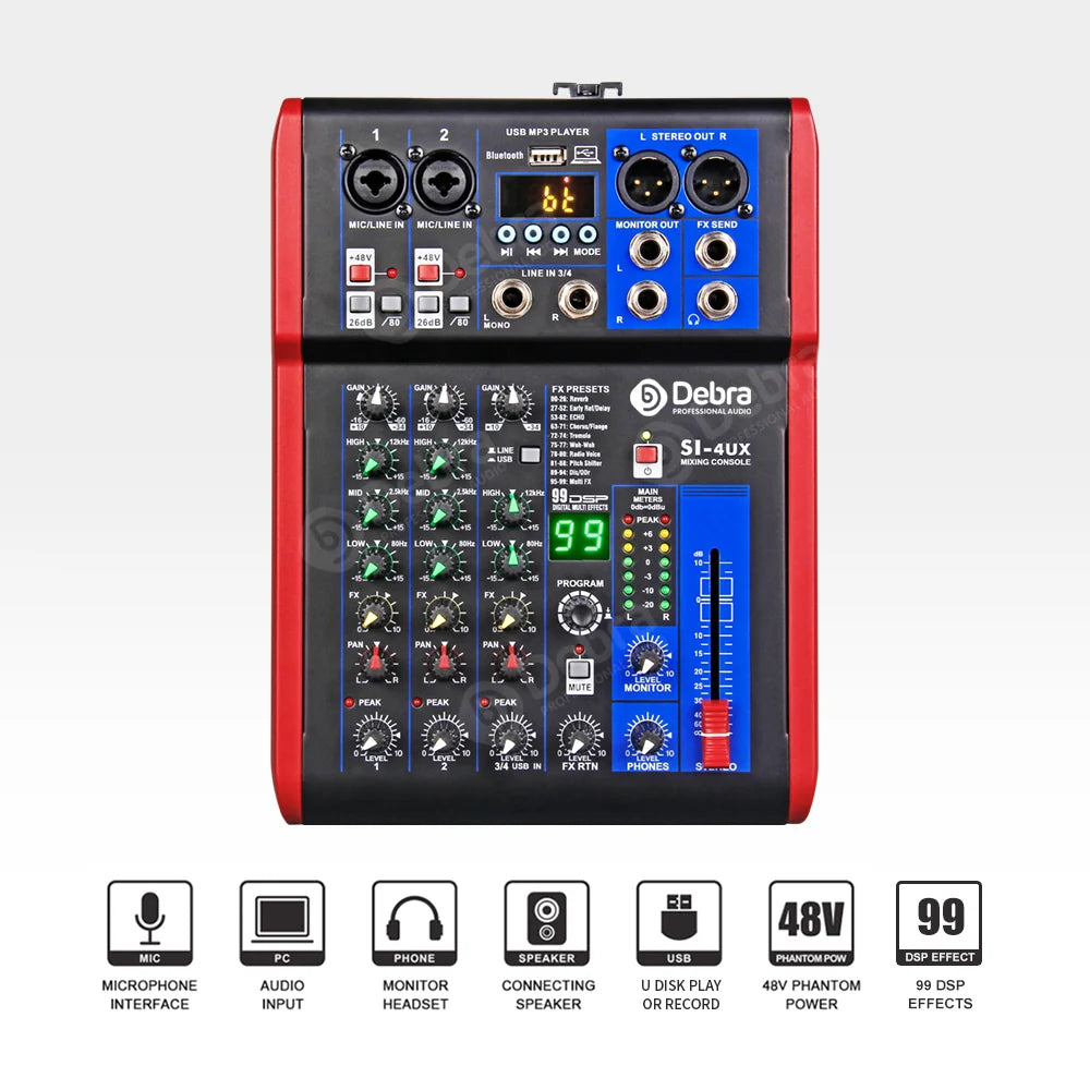Debra SI-4UX Audio Mixer