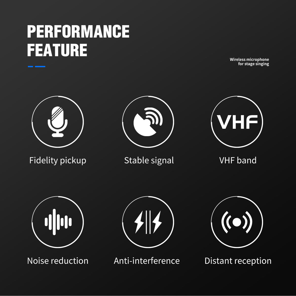 Debra VP02 VHF Portable Wireless Microphone