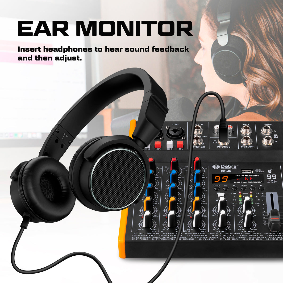 Debra R4 Audio Mixer With 99DSP