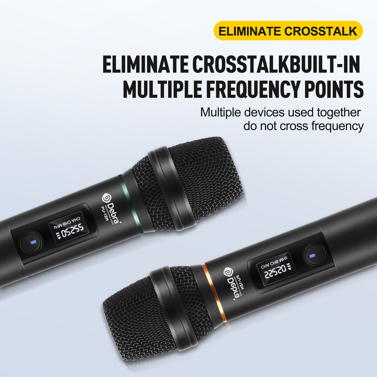 Debra PU-12H Portable UHF Wireless Microphone System