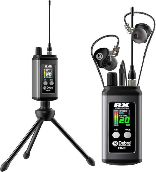 Debra EST-12 Stereo Portable Wireless In-Ear Monitor System
