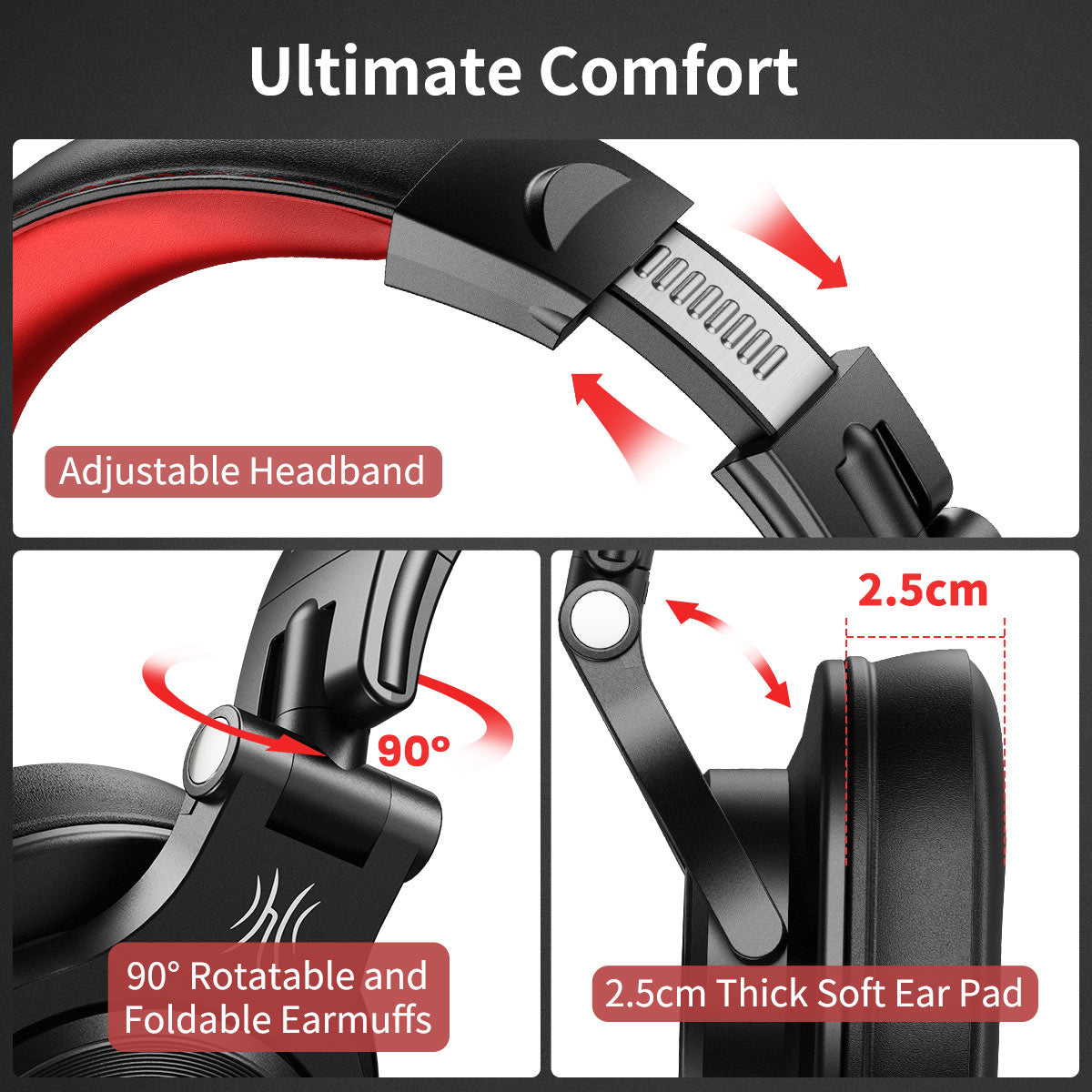 ONEODIO FUSION A71 BLACK-RED