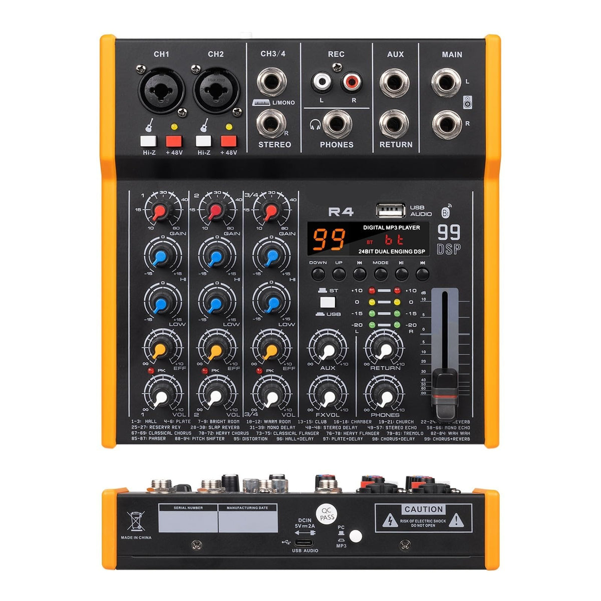 Debra R4 Audio Mixer With 99DSP