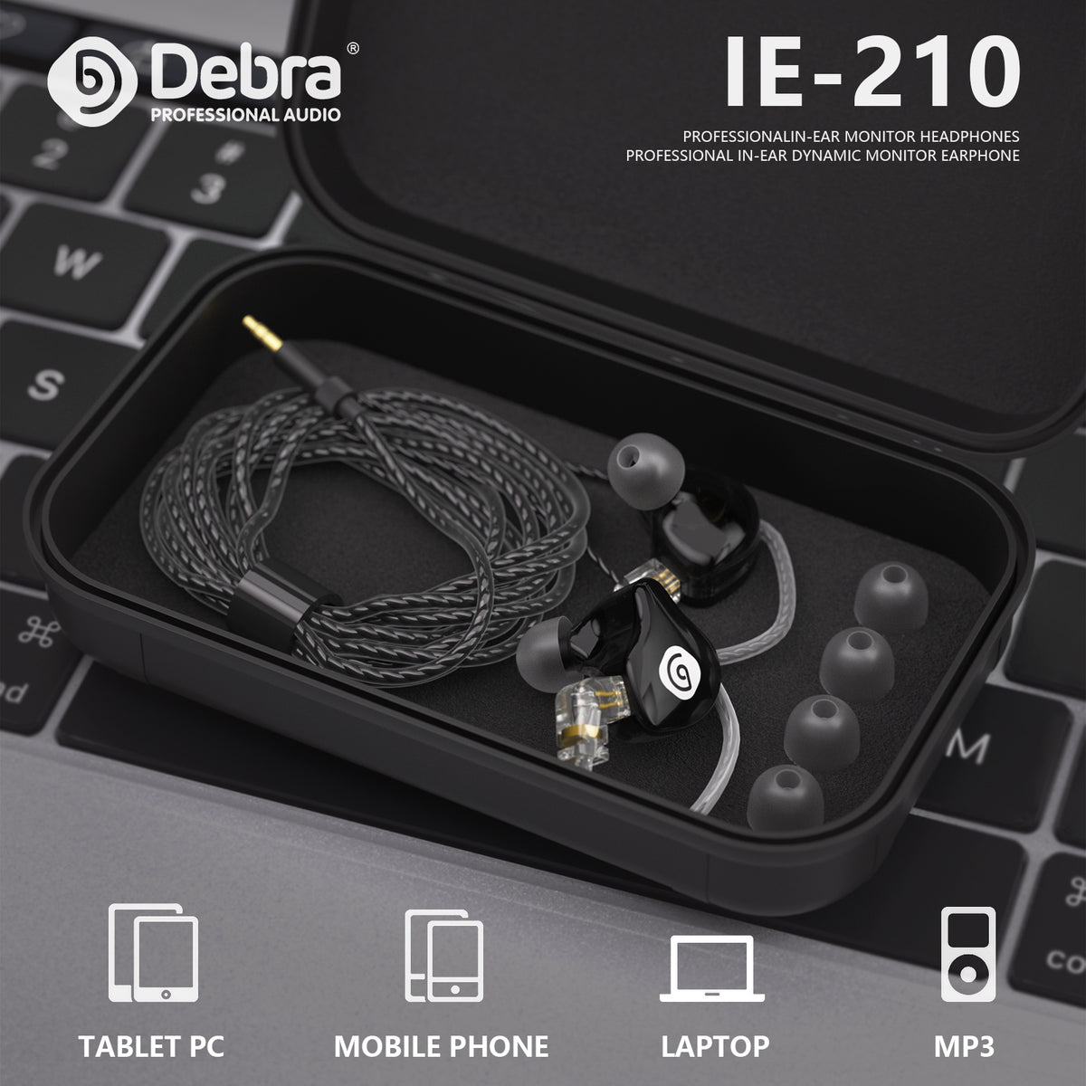 Debra IE-210 Professional In-Ear Monitoring Headphones