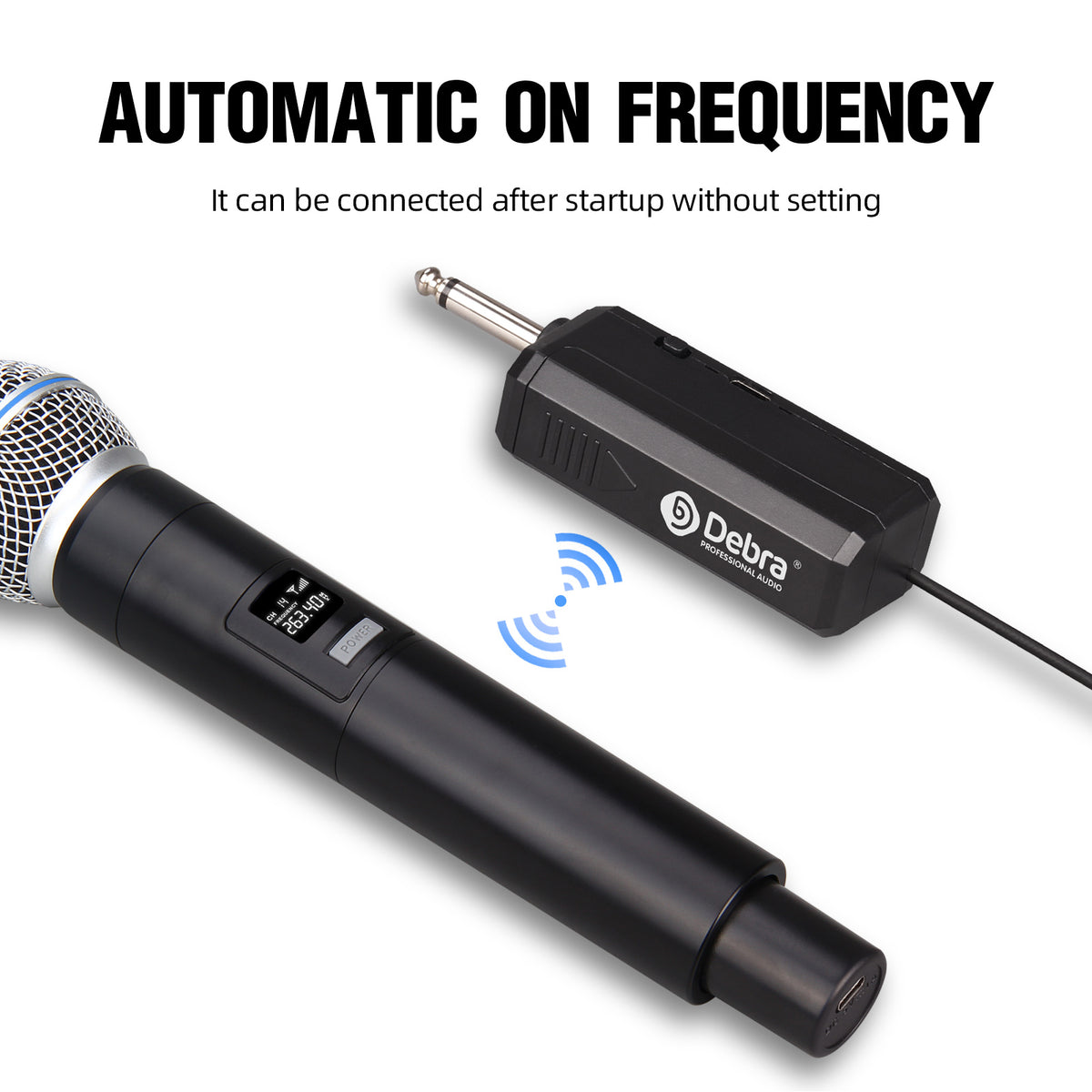 Debra VP02 VHF Portable Wireless Microphone