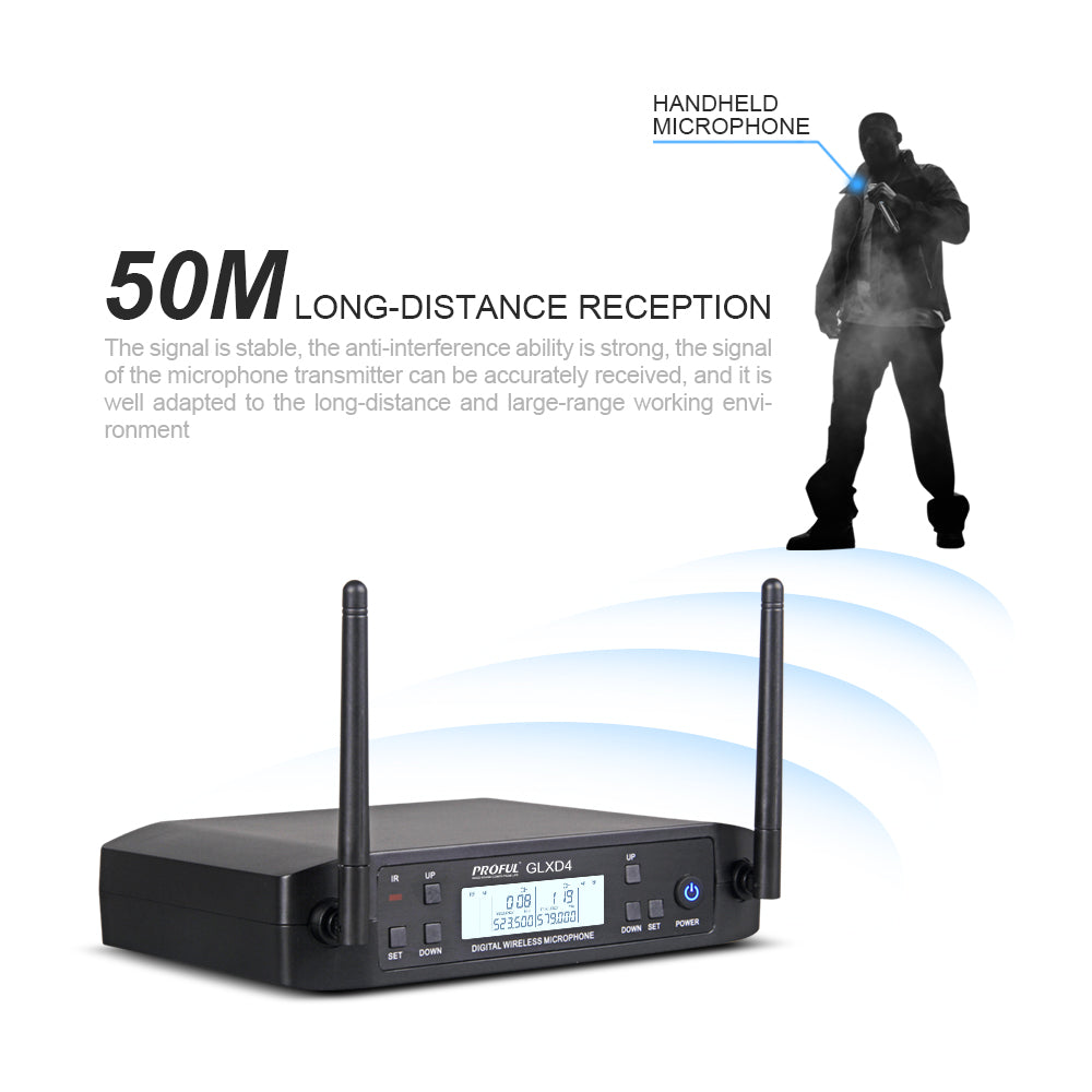 Debra GLXD4 UHF Wireless Microphone