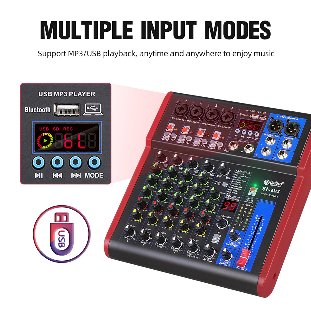 Debra SI-6UX Audio Mixer