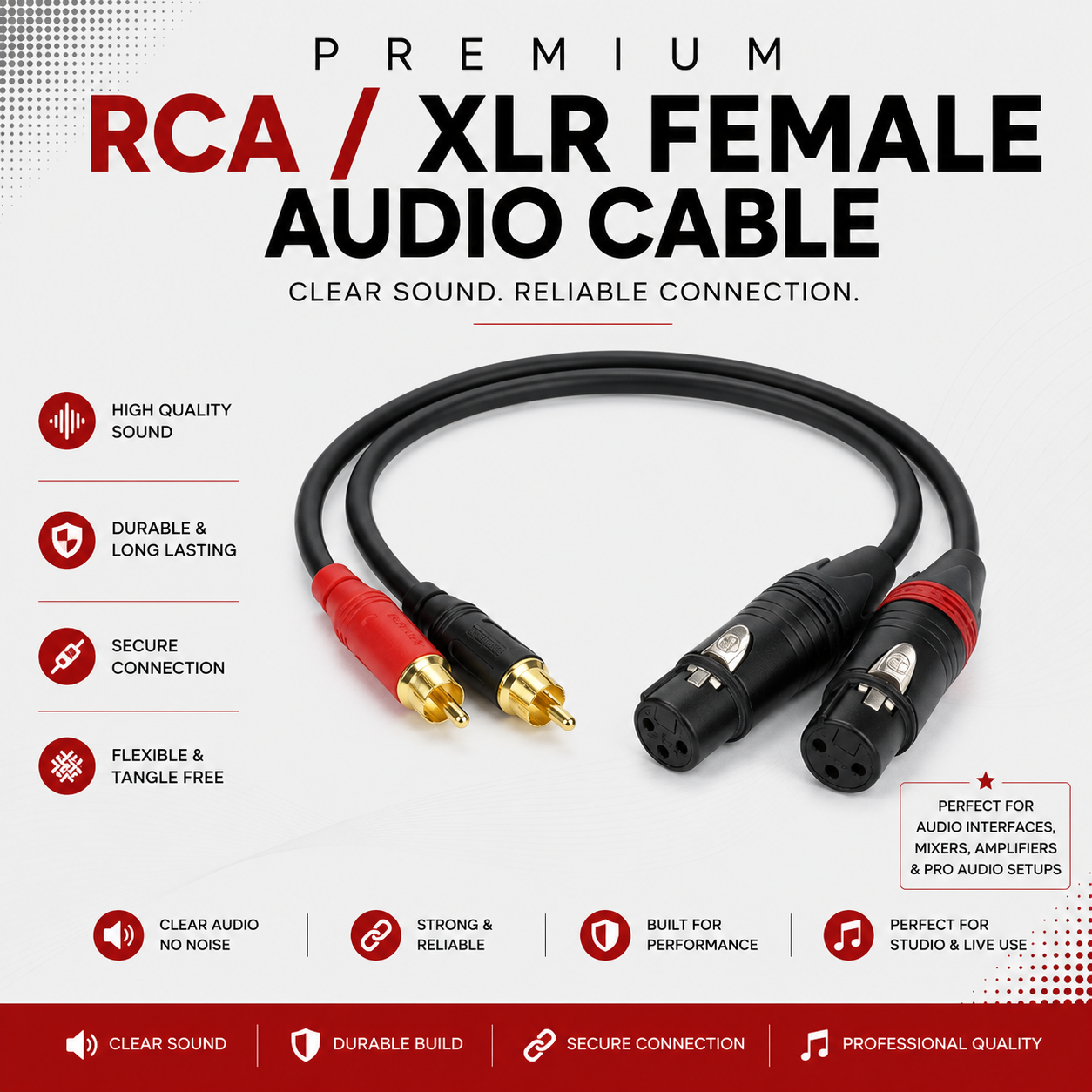 Amphenol RCA/XLR FEMALE