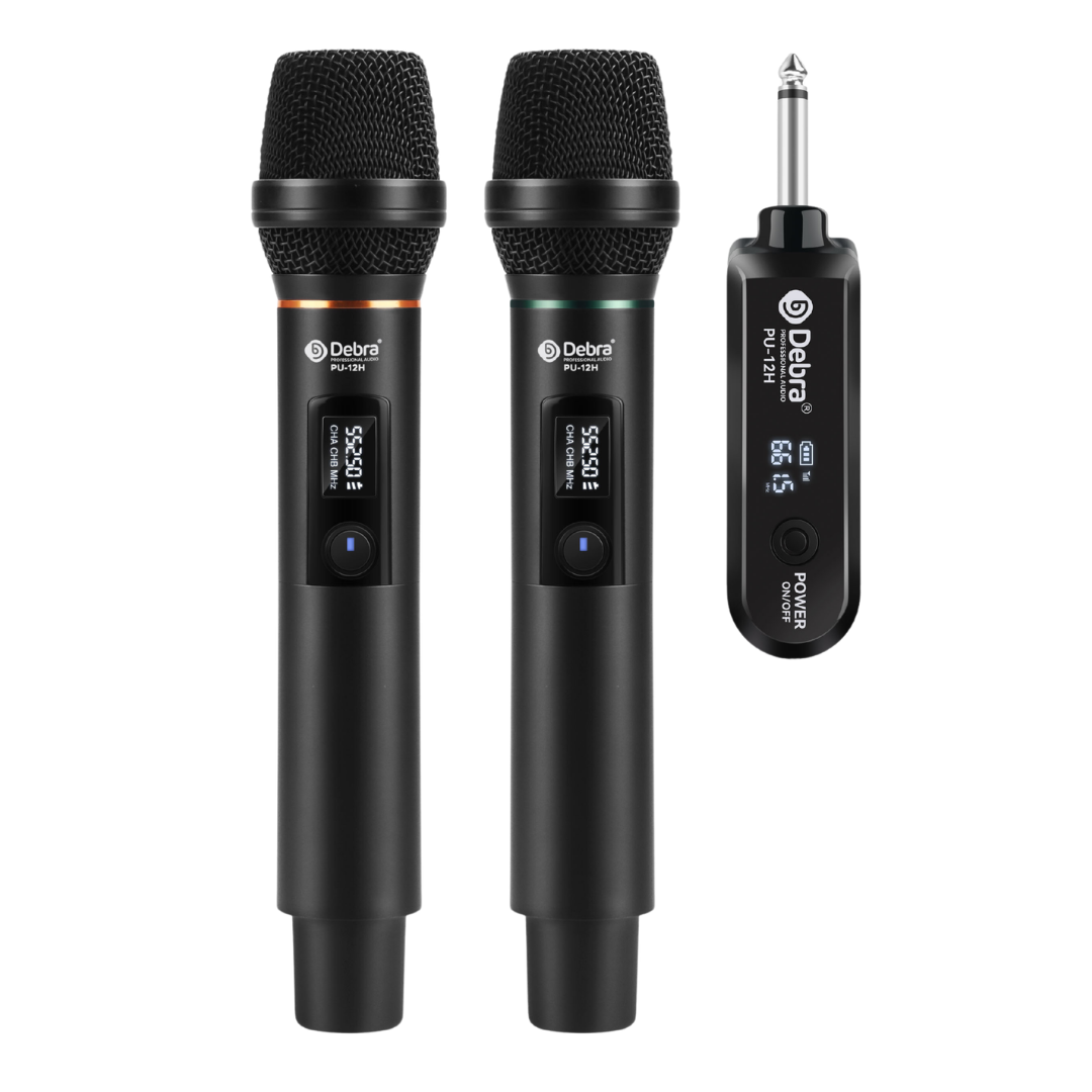 Debra PU-12H Portable UHF Wireless Microphone System