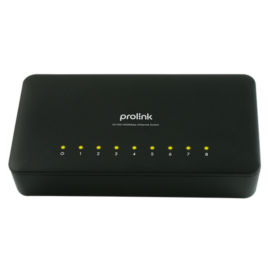 PROLINK 8PORT 10/100/1000MBPS GIGABIT ETHERNET SWITCH