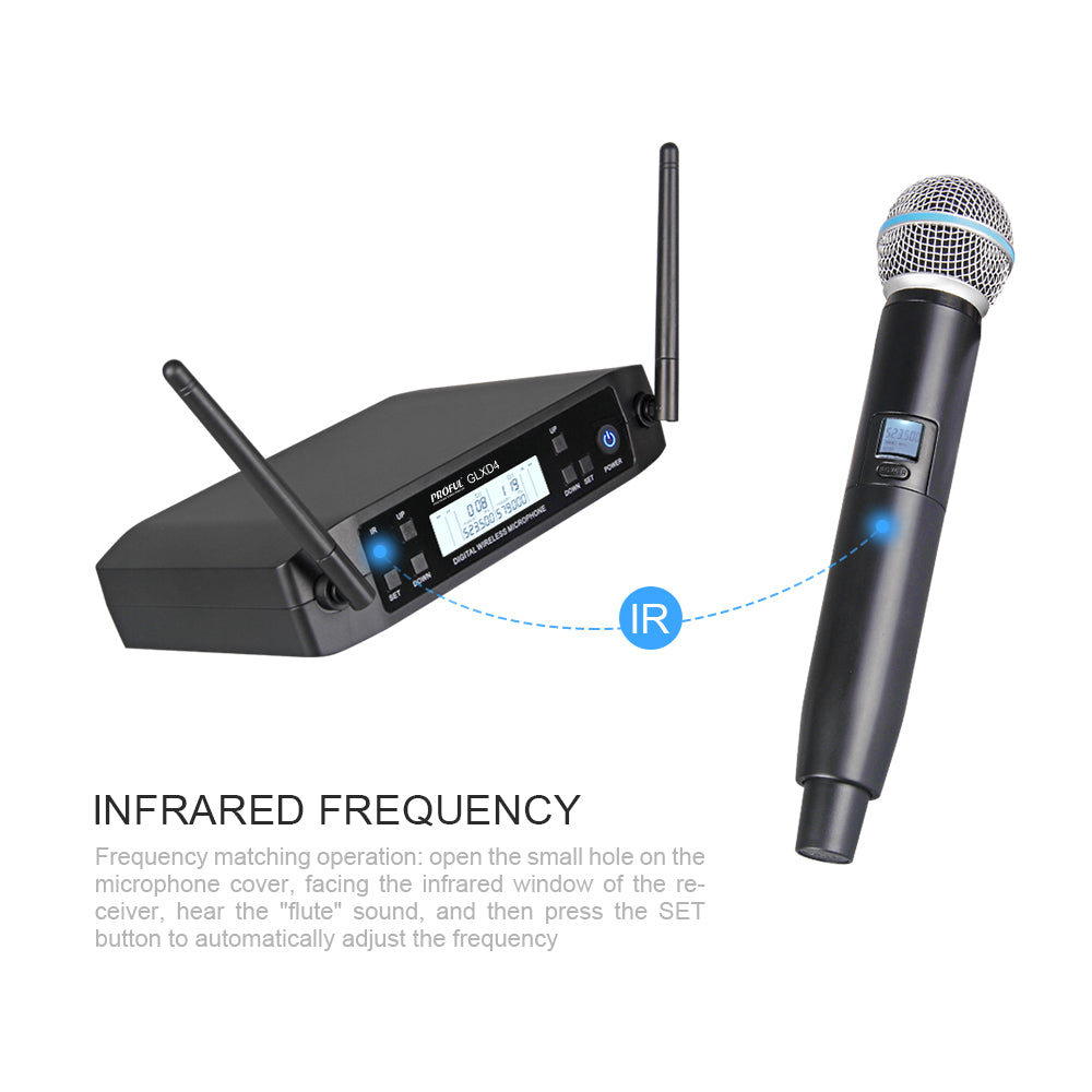 Debra GLXD4 UHF Wireless Microphone