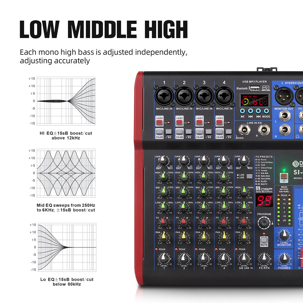 Debra SI-6UX Audio Mixer
