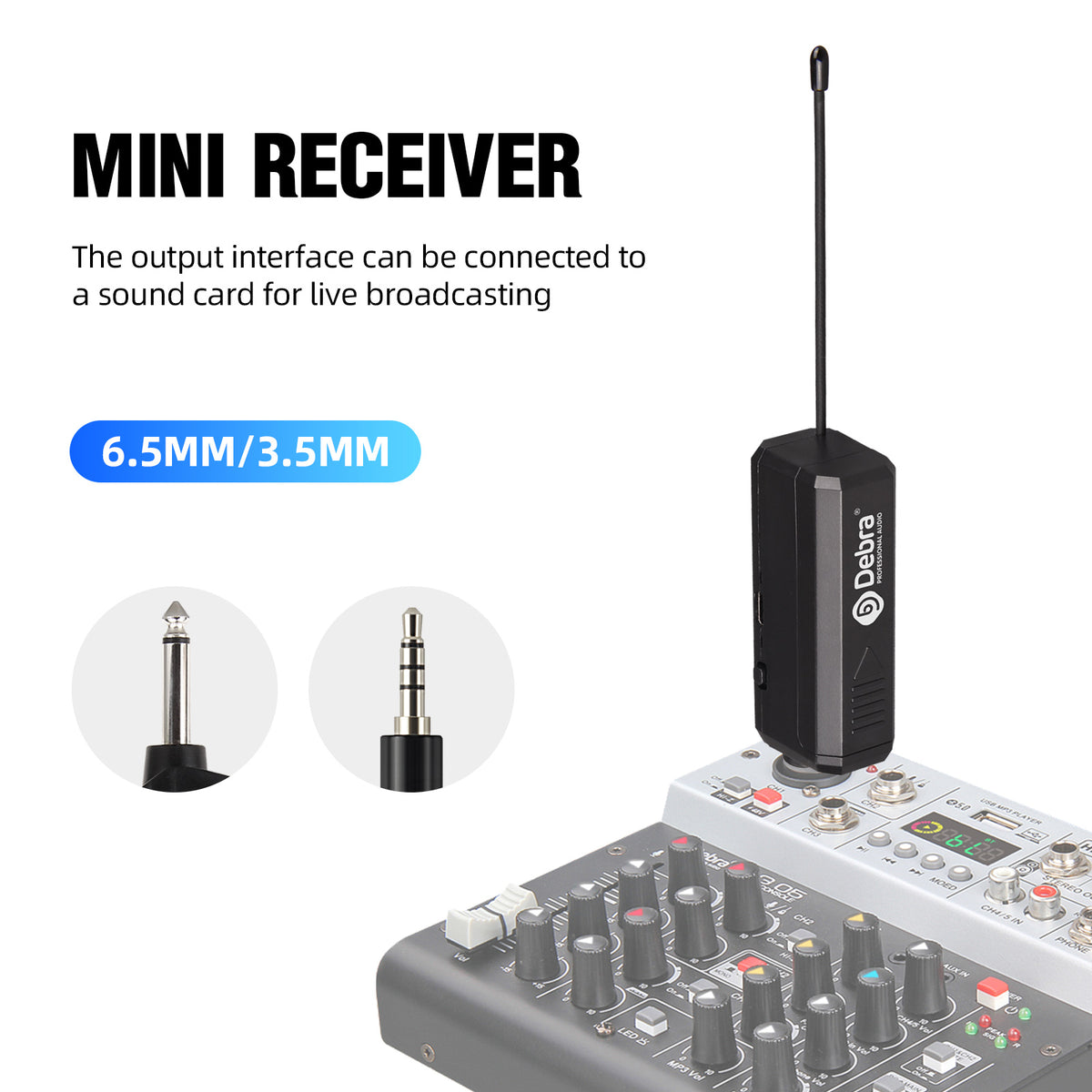 Debra VP02 VHF Portable Wireless Microphone