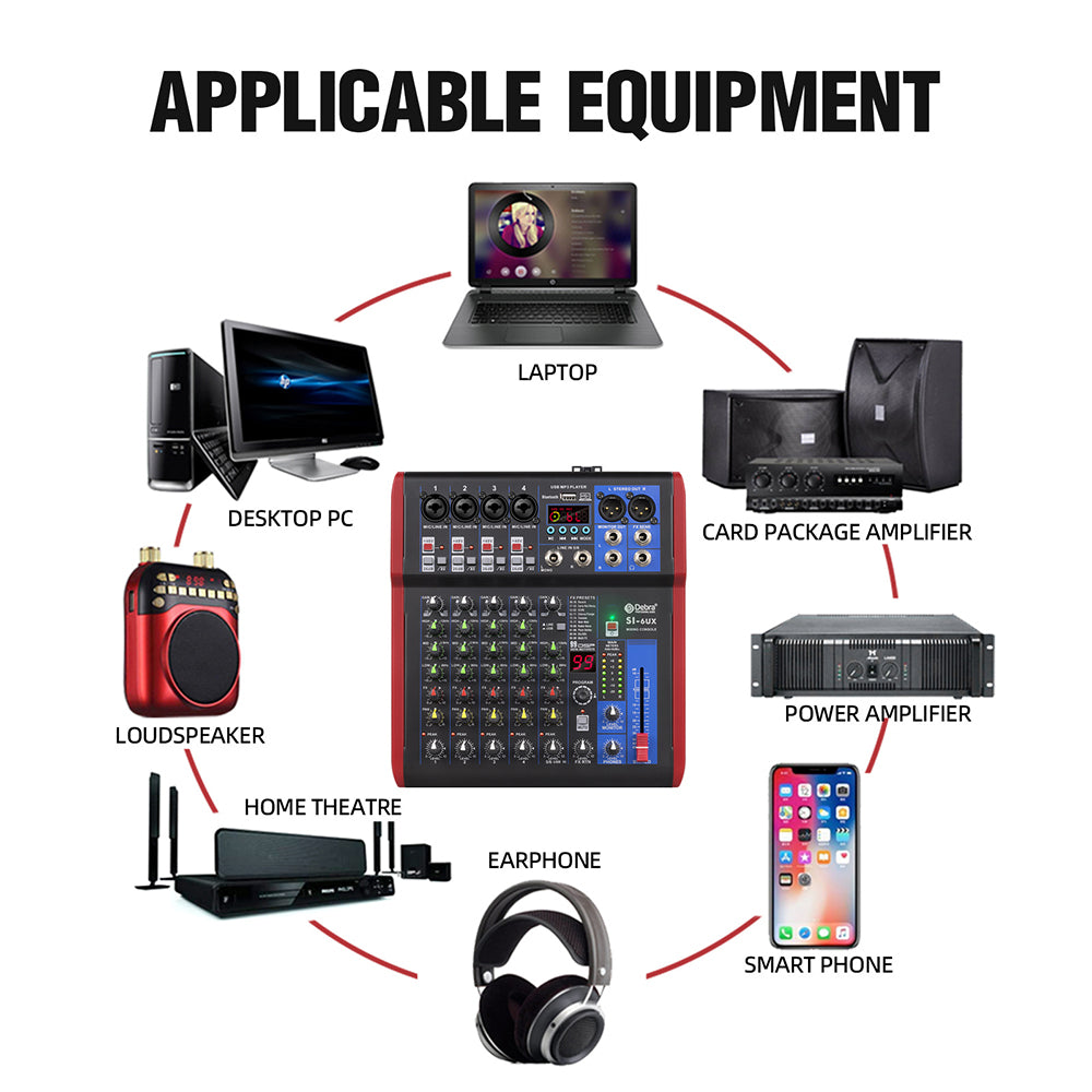Debra SI-6UX Audio Mixer